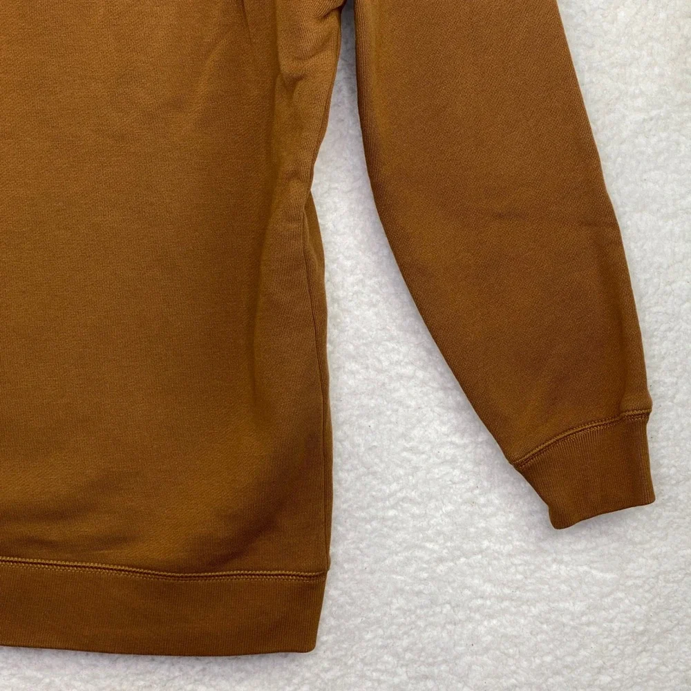 Carhartt Boys Brown Logo Graphic Hooded Sweatshirt Fleece Hoodie‎ Size L 14-16